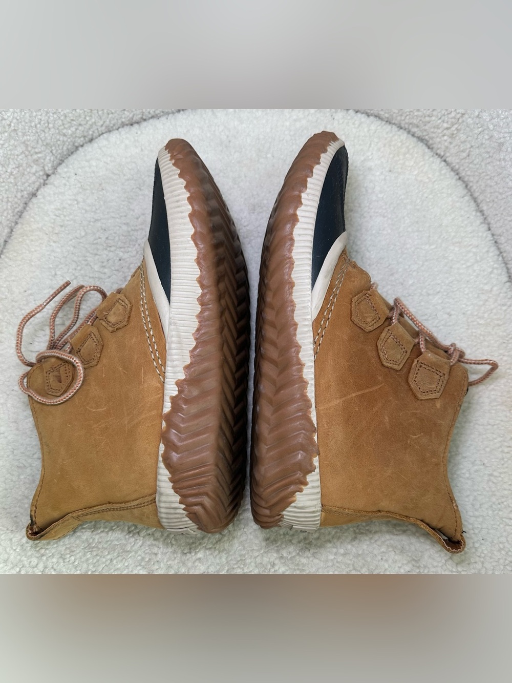 SOREL Out N About Waterproof Duck Boots Rain Snow Winter Brown Black Outdoor 9.5 - Picture 7 of 12